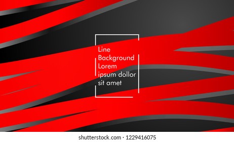 abstract metallic red black frame layout modern tech design template background