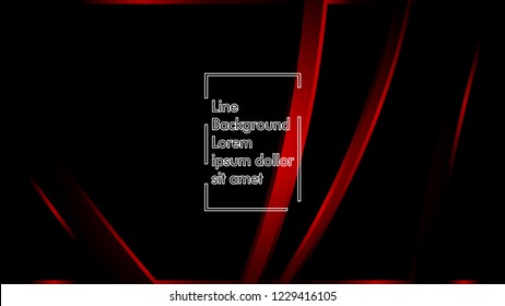 abstract metallic red black frame layout modern tech design template background