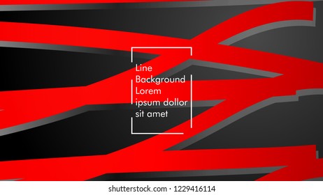 abstract metallic red black frame layout modern tech design template background