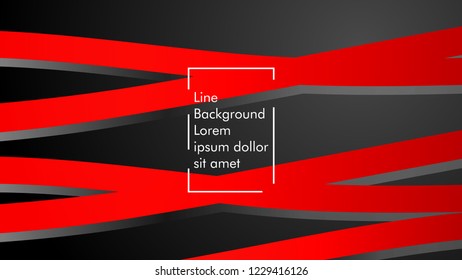 abstract metallic red black frame layout modern tech design template background