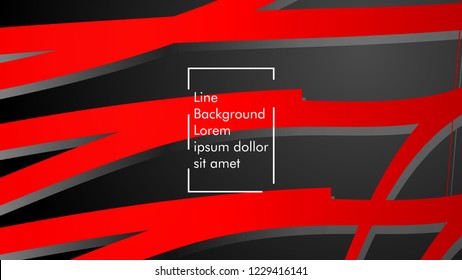abstract metallic red black frame layout modern tech design template background