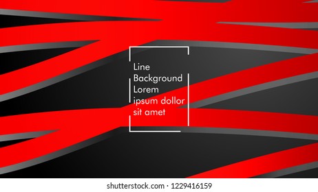 abstract metallic red black frame layout modern tech design template background