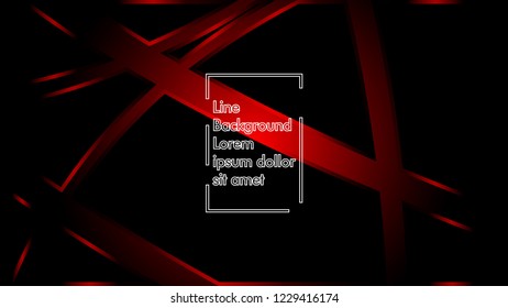 abstract metallic red black frame layout modern tech design template background
