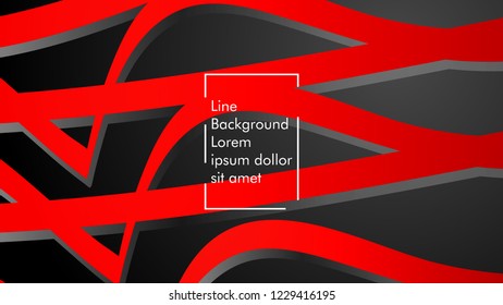 abstract metallic red black frame layout modern tech design template background