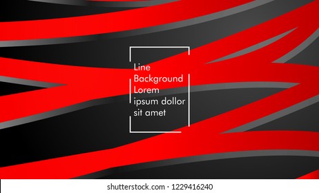 abstract metallic red black frame layout modern tech design template background