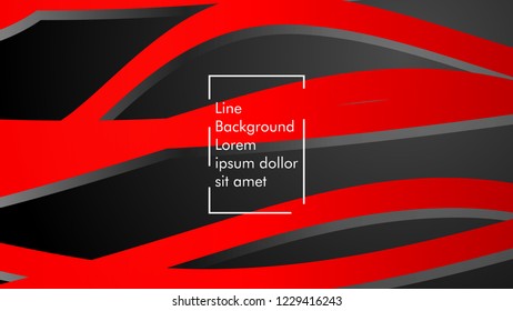 abstract metallic red black frame layout modern tech design template background