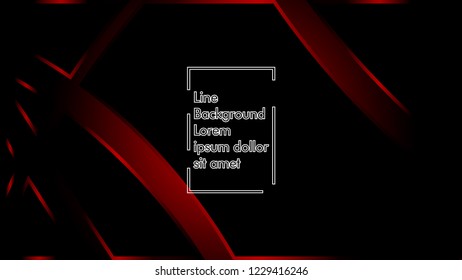 abstract metallic red black frame layout modern tech design template background