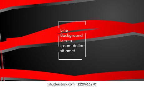 abstract metallic red black frame layout modern tech design template background