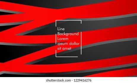 abstract metallic red black frame layout modern tech design template background