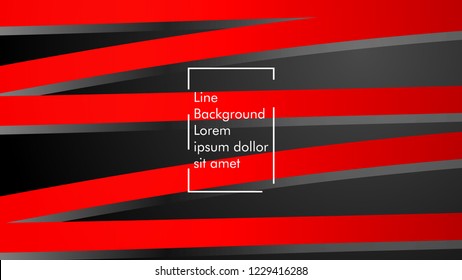 abstract metallic red black frame layout modern tech design template background