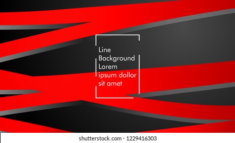 abstract metallic red black frame layout modern tech design template background