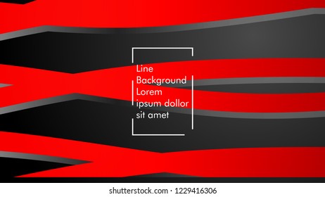 abstract metallic red black frame layout modern tech design template background