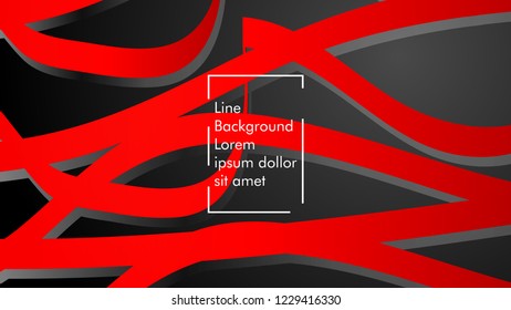 abstract metallic red black frame layout modern tech design template background