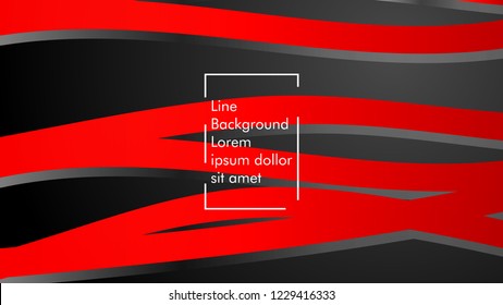 abstract metallic red black frame layout modern tech design template background