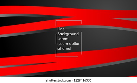 abstract metallic red black frame layout modern tech design template background