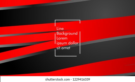 abstract metallic red black frame layout modern tech design template background