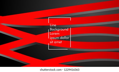 abstract metallic red black frame layout modern tech design template background