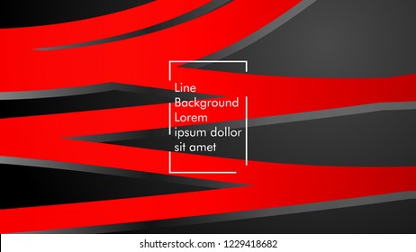abstract metallic red black frame layout modern tech design template background
