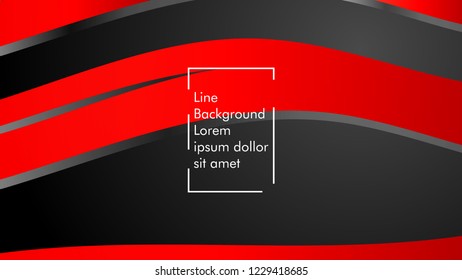 abstract metallic red black frame layout modern tech design template background