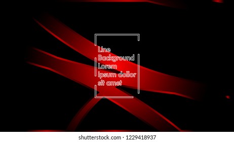 abstract metallic red black frame layout modern tech design template background