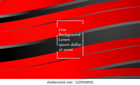 abstract metallic red black frame layout modern tech design template background