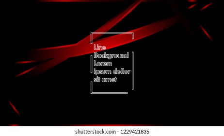abstract metallic red black frame layout modern tech design template background