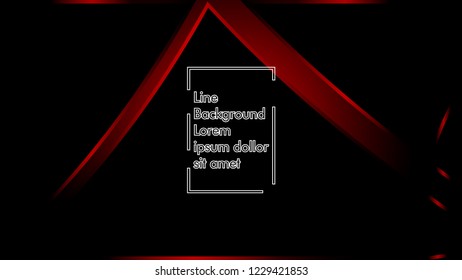 abstract metallic red black frame layout modern tech design template background