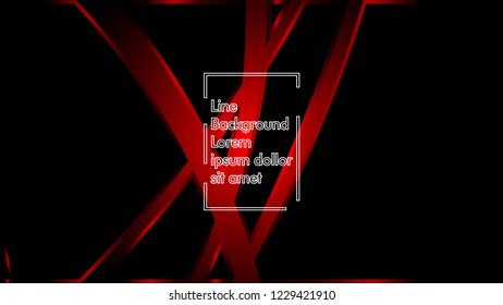 abstract metallic red black frame layout modern tech design template background