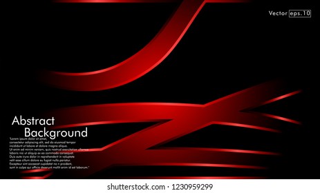 abstract metallic red black frame layout modern tech design template background