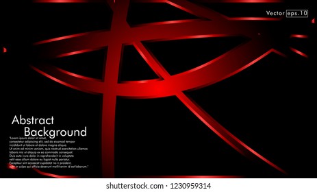 abstract metallic red black frame layout modern tech design template background