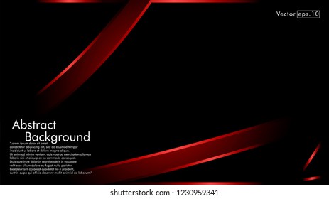 abstract metallic red black frame layout modern tech design template background