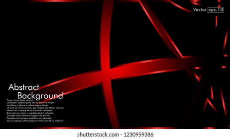 abstract metallic red black frame layout modern tech design template background