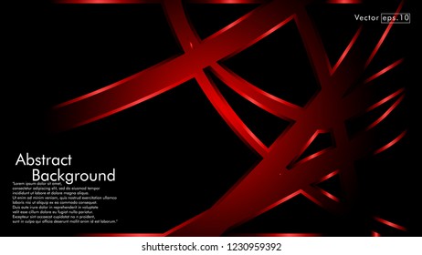 abstract metallic red black frame layout modern tech design template background