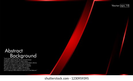 abstract metallic red black frame layout modern tech design template background
