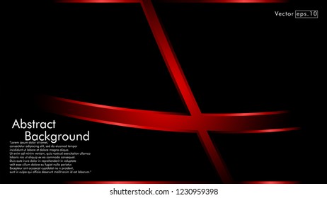 abstract metallic red black frame layout modern tech design template background
