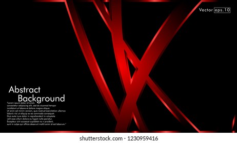abstract metallic red black frame layout modern tech design template background