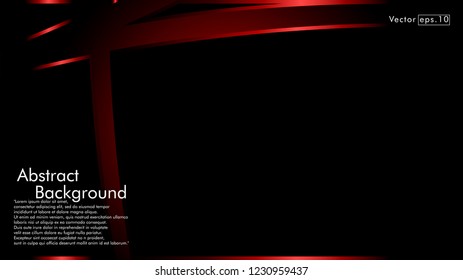 abstract metallic red black frame layout modern tech design template background