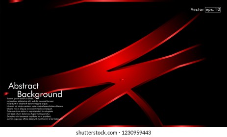 abstract metallic red black frame layout modern tech design template background