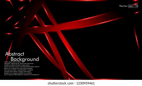 abstract metallic red black frame layout modern tech design template background