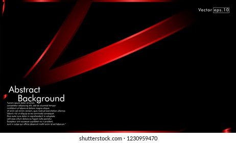 abstract metallic red black frame layout modern tech design template background