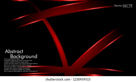 abstract metallic red black frame layout modern tech design template background