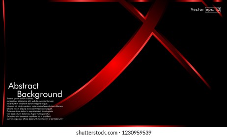 abstract metallic red black frame layout modern tech design template background