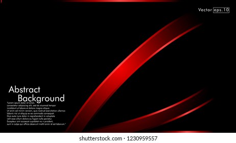 abstract metallic red black frame layout modern tech design template background