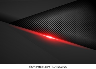 abstract metallic red black frame layout design tech innovation concept background
