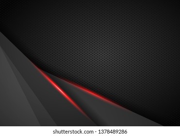 abstract metallic red black frame layout design tech innovation concept background