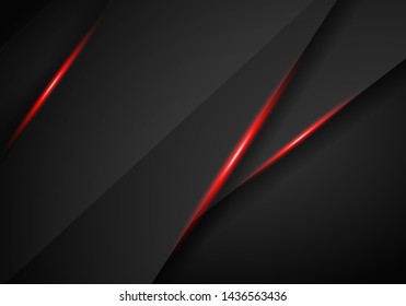 abstract metallic red black frame layout modern tech design template background , Black and red background. Vector graphic template design
