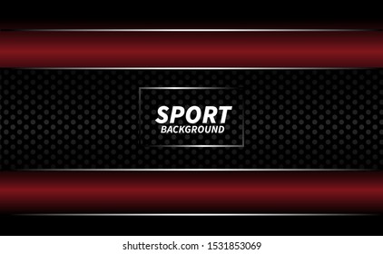 abstract metallic red black frame layout design sport innovation concept background