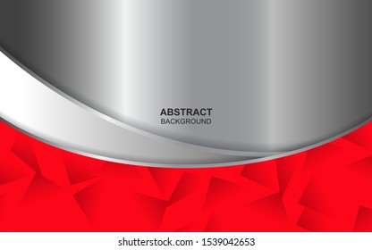 Abstract  metallic red and black frame layout design tech innovation concept geometric background. Can use for wallpaper, poster, brochure, cover, banner, advertising, corporate