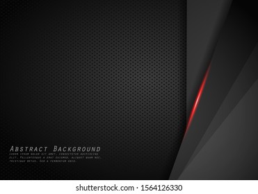 abstract metallic red black frame layout modern tech design template background