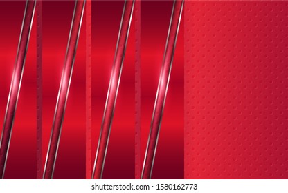 Abstract metallic red and black frame design innovation technology concept layout background. Vector template for use element cover, banner, wallpaper, presentation, flyer